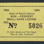 1967 North Dakota NR Small Game