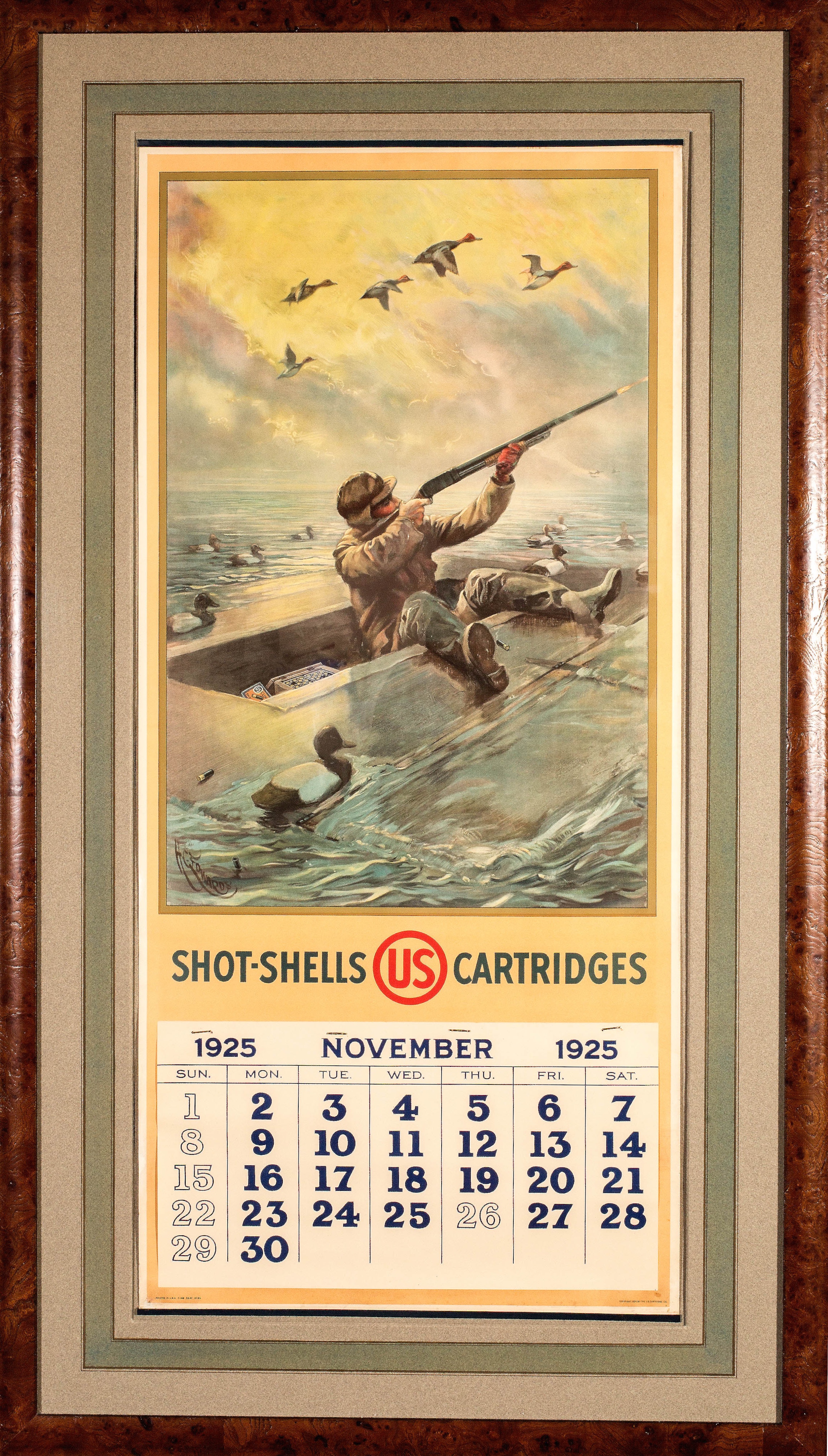 1925 U.S. Cartridges Calendar