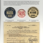 [F4; P7] 1951 Elgin AFB, 1953 Ft. Meade, 1956 Ft. Lewis and 1960 Ft. Benning Licenses