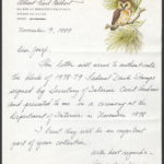 Letter From Albert Earl Gilbert, Artist