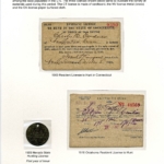 [F1; P4] Forerunners – 1909 to 1910 Connecticut, Nevada and Oklahoma Licenses