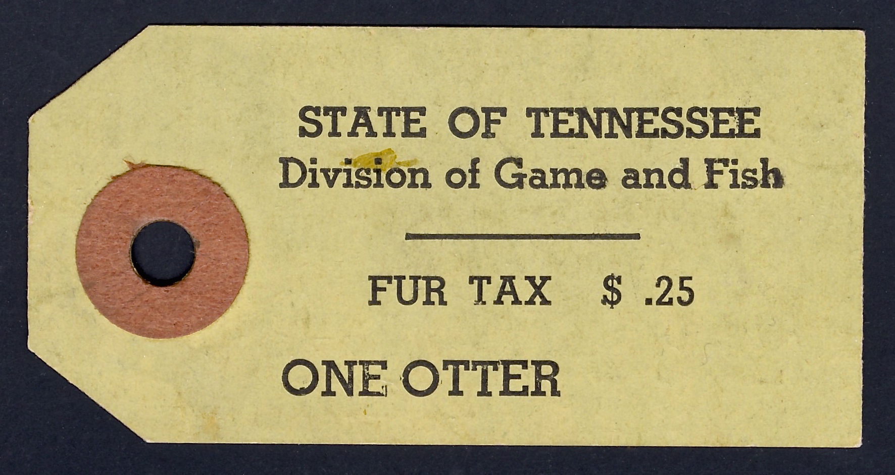 Otter Fur Tax Tennessee