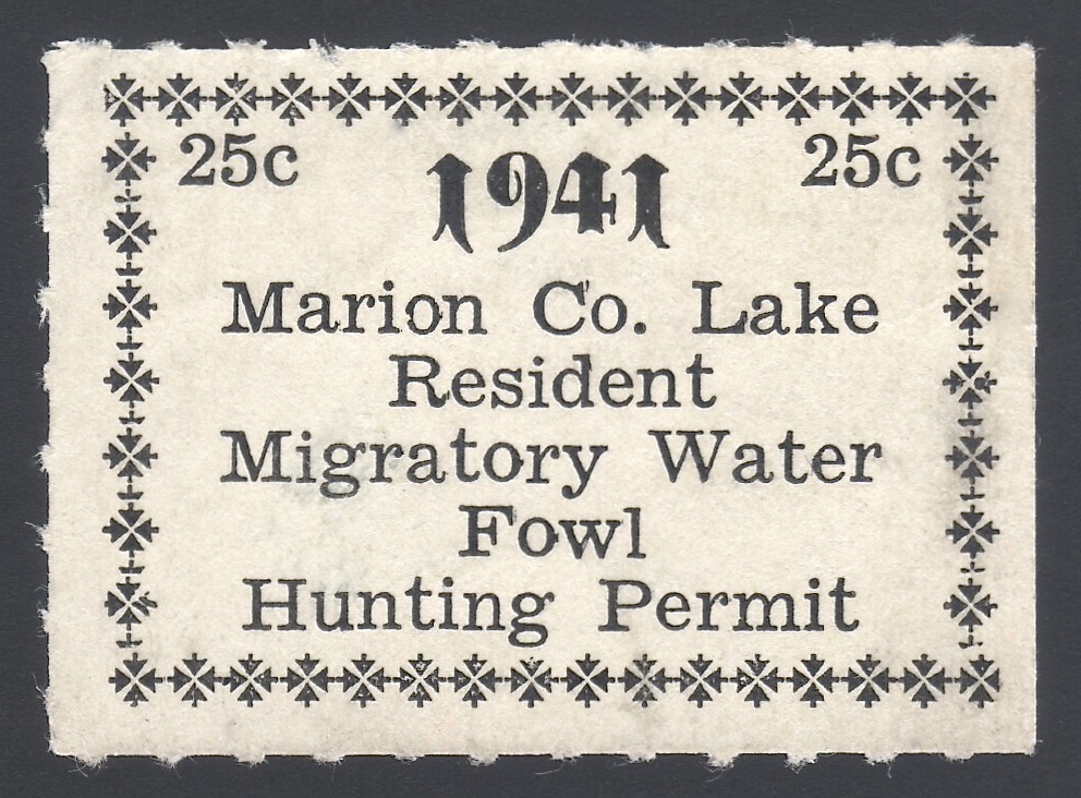 1941 Marion County Water Fowl, ex Bellinghausen