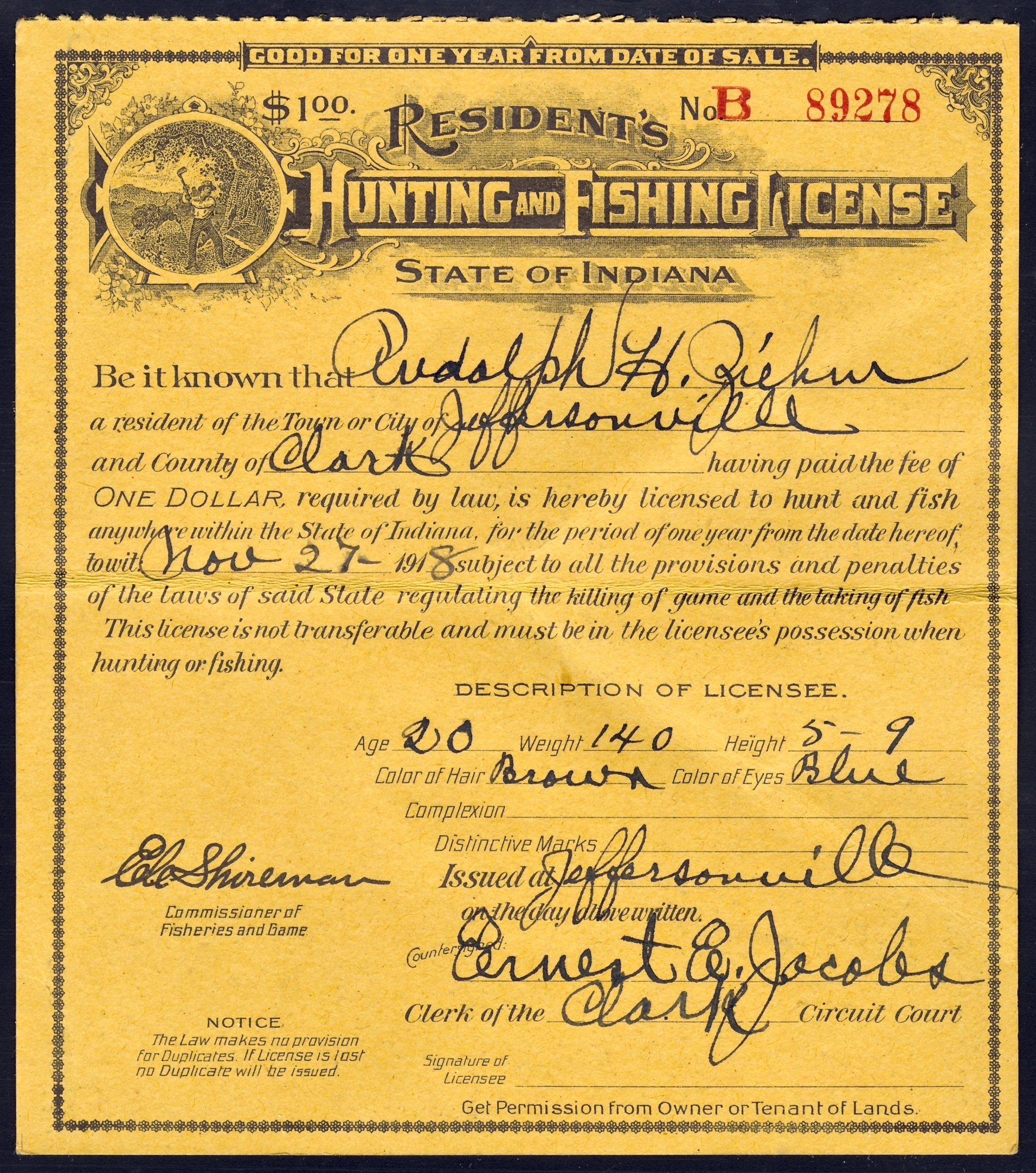 indiana youth apprentice hunting license