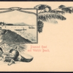 Pioneer "Diamond Head and Waikiki Beach" with POSTAL CARD back, unused