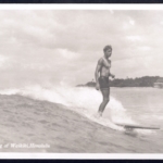 Real Photo "Surf Riding at Waikiki, Honolulu" (Tom Blake?)