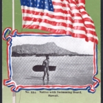Early Post Card "Native with Swimming Board, Hawaii" published by Franz Huld, unused