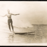 Real Photo Duke surfing at Waikiki, 1920
