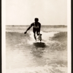 Real Photo "ROCKNE - THE SURFING DOG"