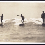 Real Photo "Surf-Board Riding - Waikiki. Honolulu by Tom Blake 1931-32