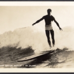Real Photo "SURF RIDING WAIKIKI – BY TOM BLAKE"