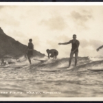 Real Photo "Surf-Board Riding - Waikiki. Honolulu" by Tom Blake