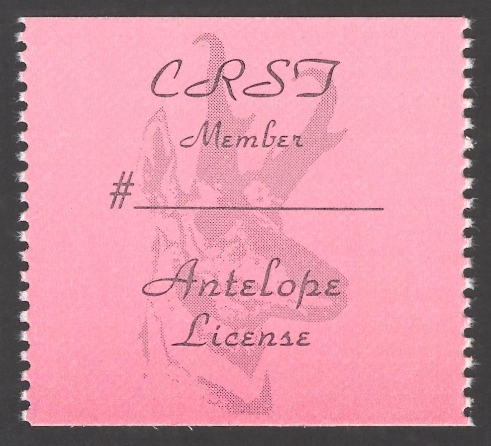 1989 – 1993 CRST Member Antelope (Printed on Coated Paper)