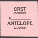 1984 – 1991 Type I CRST Member Antelope (Rouletted 9.75)