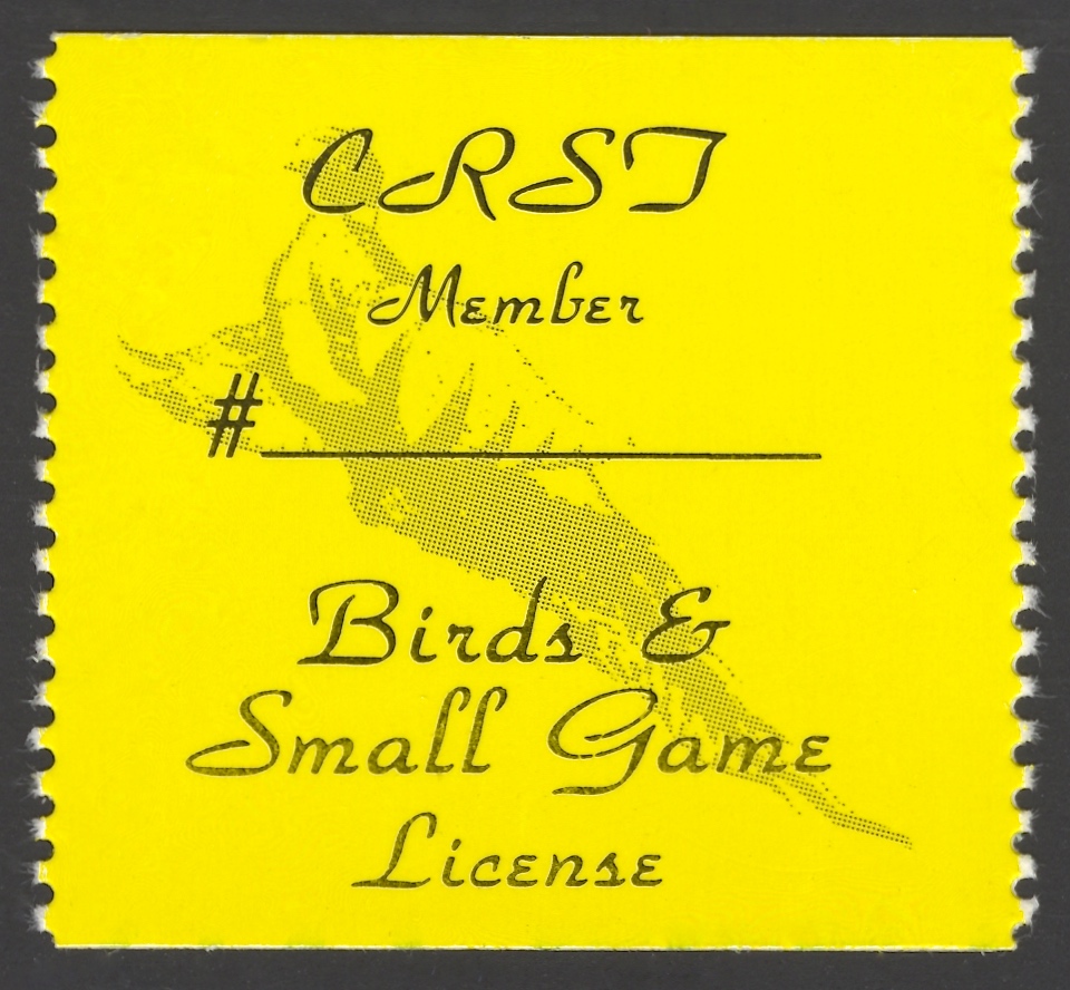 1989 – 1993 CRST Member Birds & Small Game (Printed on Coated Paper)