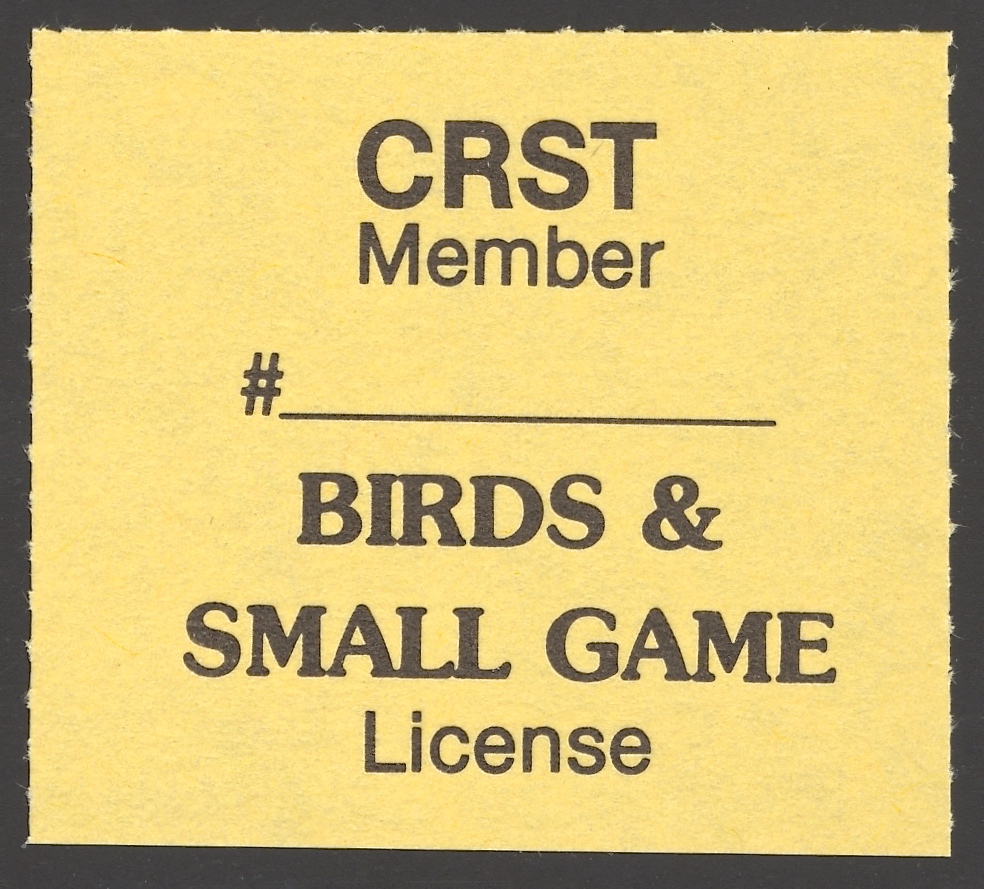 1984 – 1991 Type I CRST Member Birds & Small Game (Rouletted 9.75)