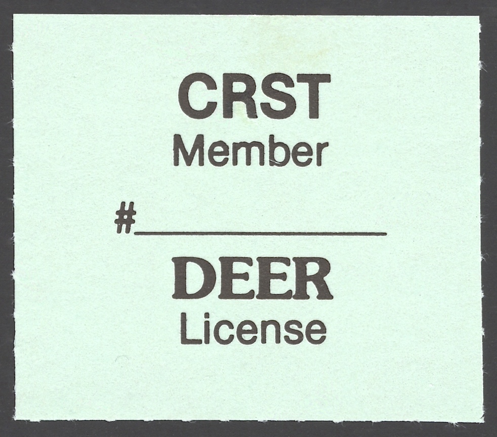 1984 – 1991 Type II CRST Member Deer (Rouletted 6.5)