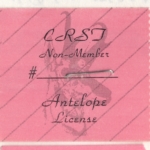 1989 – 1993 CRST Non Member Antelope (Printed on Coated Paper)