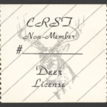 1989 – 1993 CRST Non Member Deer (Printed on Coated Paper)