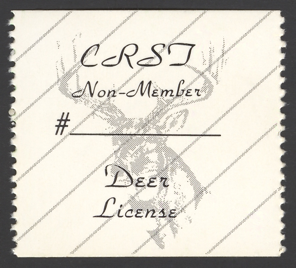 1989 – 1993 CRST Non Member Deer (Printed on Coated Paper)