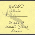 1989 – ? CRST Member Birds & Small Game (Printed on Matte Paper)