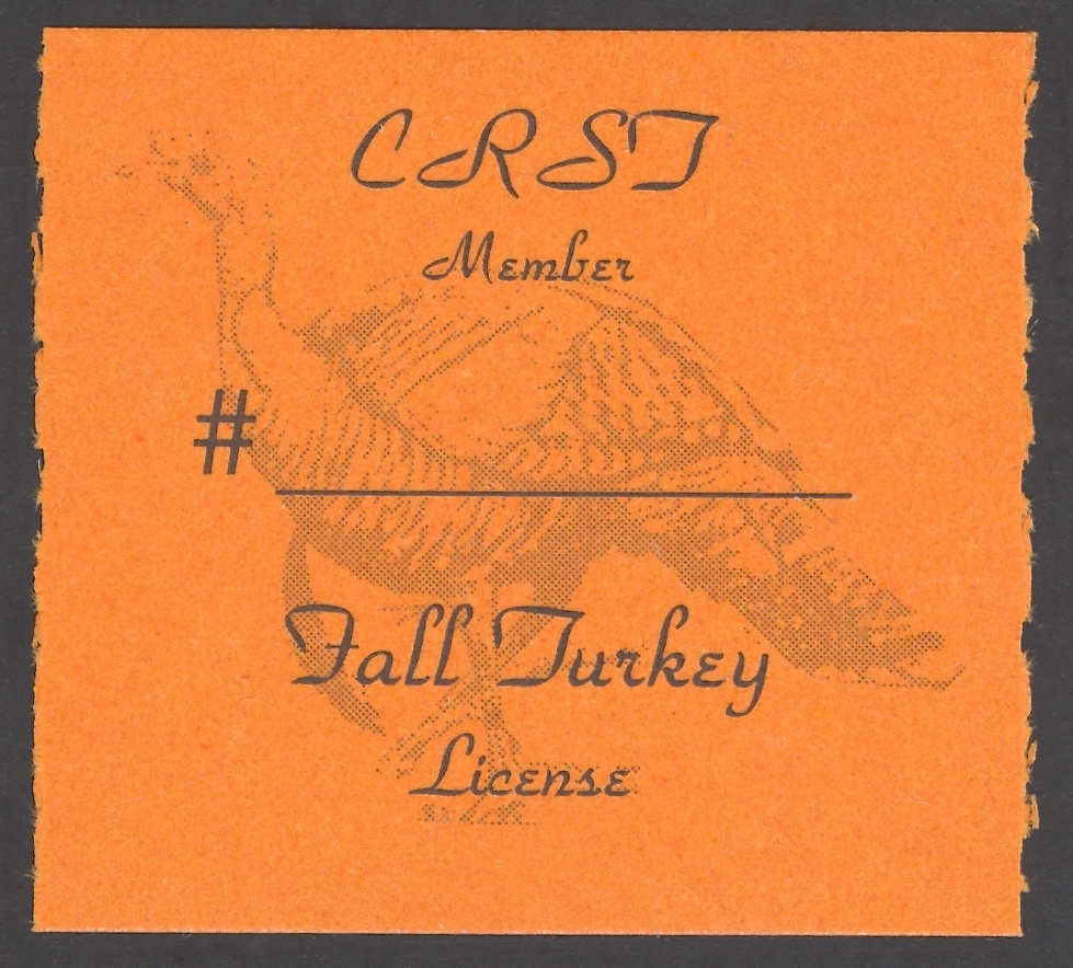 1993 – 1994 CRST Member Fall Turkey (Printed on Matte Paper, Rouletted)