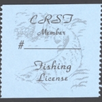 1989 – ? CRST Type II Member Fishing (Printed on Darker Blue Matte Paper)
