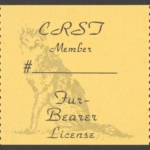 1989 – ? CRST Type I Member Fur-Bearer (Printed on Manilla Matte Paper)