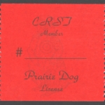1989 – 1994 CRST Member Prairie Dog (Printed on Matte Paper)