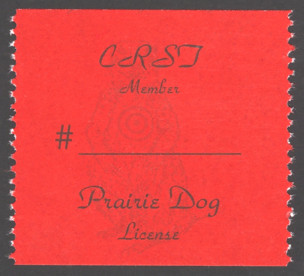 1989 – 1994 CRST Member Prairie Dog (Printed on Matte Paper)