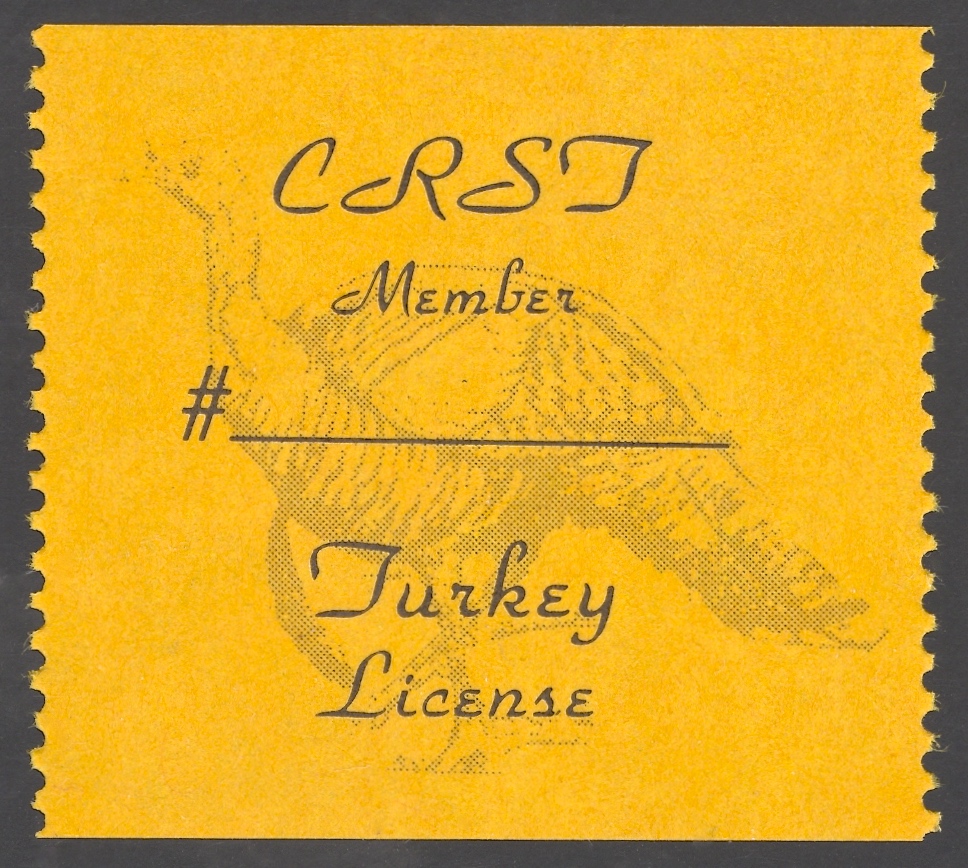 1989 – 1992 CRST Member Turkey (Printed on Matte Paper)