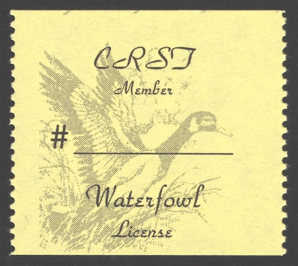 1993 – ? CRST Member Waterfowl (Printed on Matte Paper)