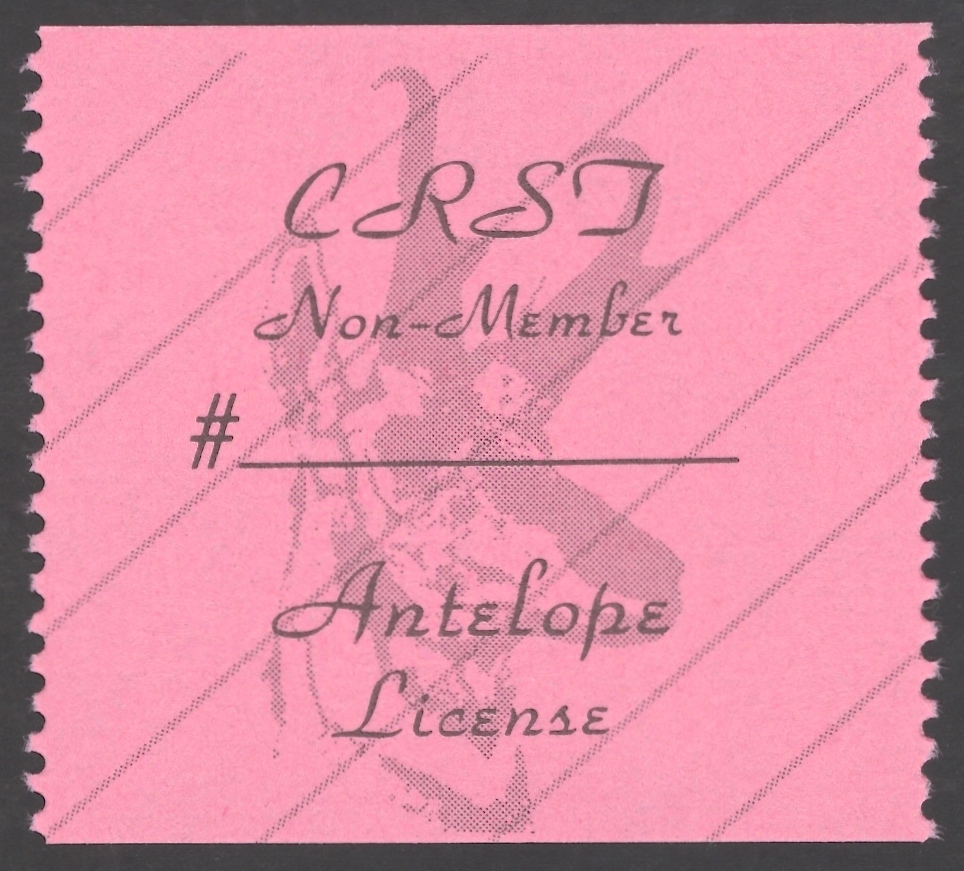 1989 – 1993 CRST Non Member Antelope (Printed on Matte Paper)