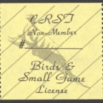 1989 – ? CRST Non Member Birds & Small Game (Printed on Matte Paper)