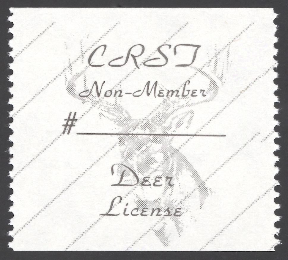 1989 – 1993 CRST Non Member Deer (Printed on Matte Paper)