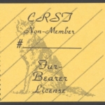 1989 – ? Type I CRST Non Member Fur-Bearer (Printed on Manilla Matte Paper)