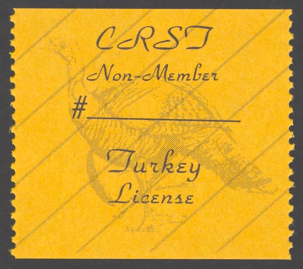 1989 – 1992 CRST Non Member Turkey (Printed on Matte Paper)