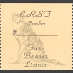1989 – 1993 CRST Member Fur-Bearer (Printed on Coated Paper)