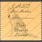 1989 – 1993 Type II CRST Non Member Fur-Bearer (Printed on Tan Coated Paper)