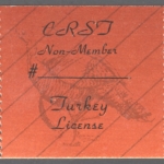 1989 – 1992 CRST Non Member Turkey (Printed on Coated Paper)