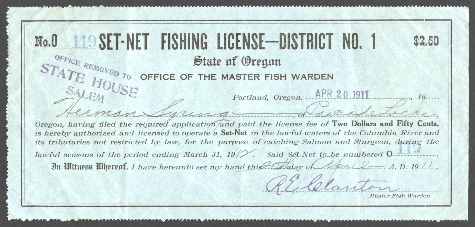 fishing planet oregon license