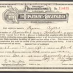 1926 Indiana Resident Hunting & Fishing License
