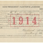 1914 Wyoming Non-Resident Hunter's License