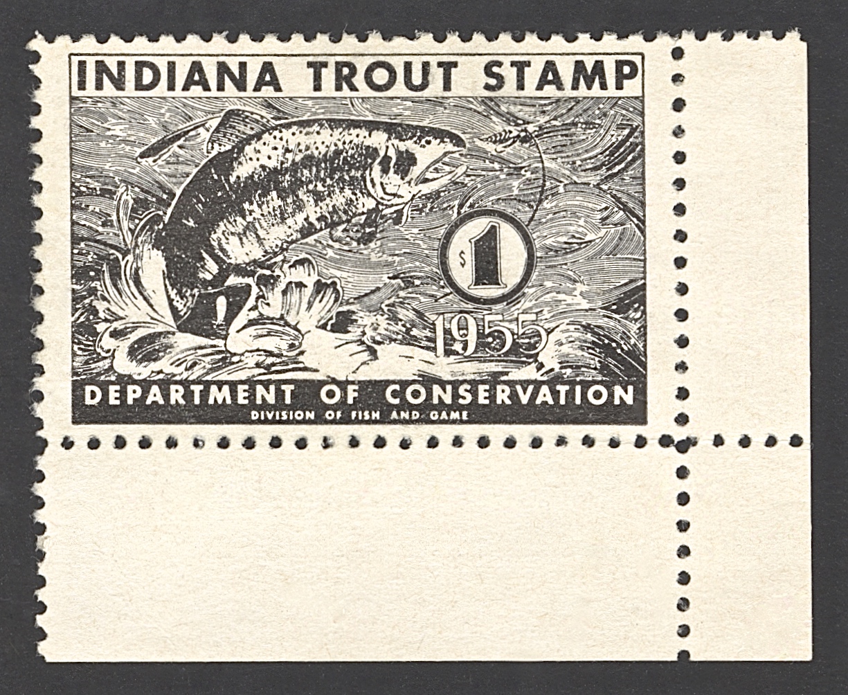 1955 Indiana Trout Corner Single