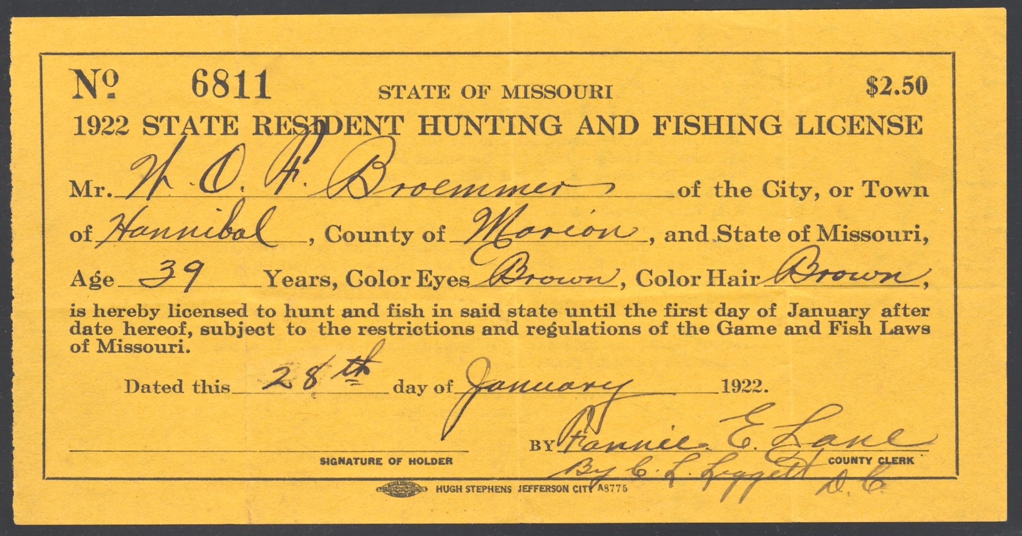 missouri hunting license