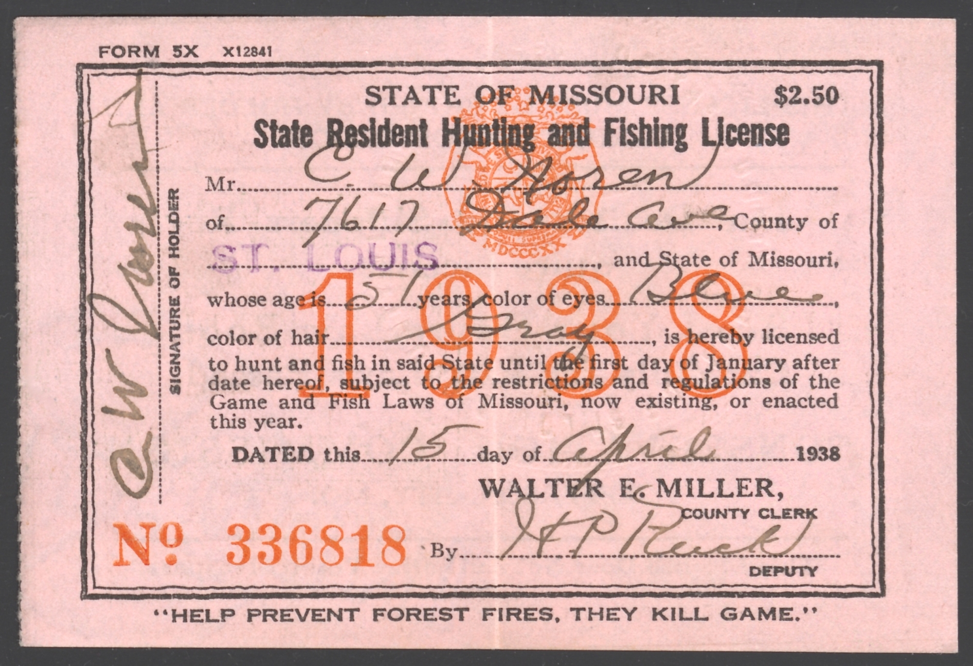 Non Resident Missouri Hunting And Fishing License Unique Fish Photo