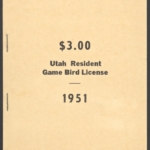 1951 Utah Resident Game Bird unexploded booklet (25)