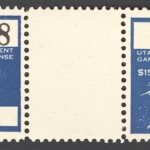 1952 Utah NR Game Bird gutter pair