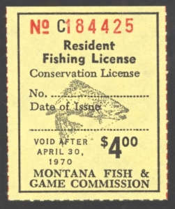 1969-70 Montana Resident Fishing