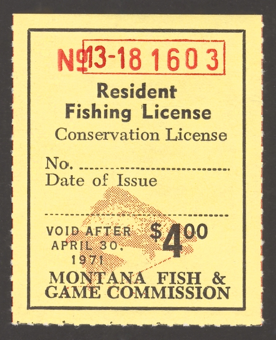 1970-71 Montana Resident Fishing